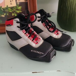 Kids Black and Red Boots